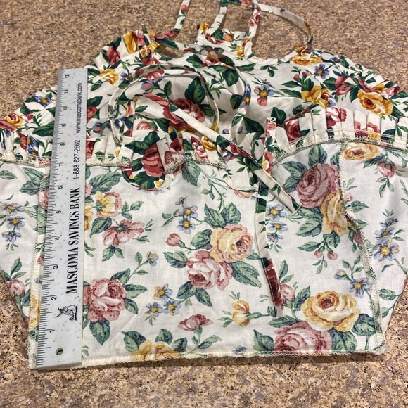 Longaberger Cake Basket Fabric Garden Splendor Floral Liner USED - Picture 14 of 17